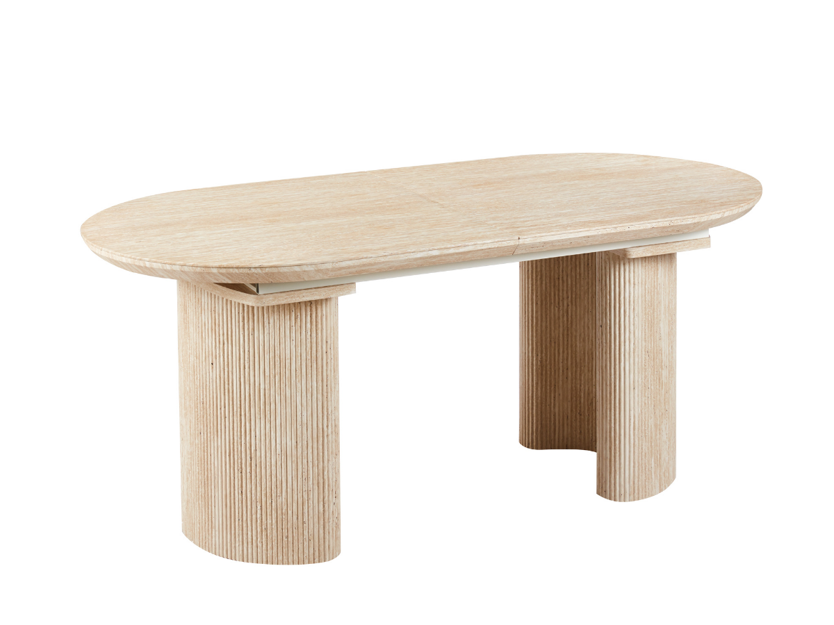 Vetrostone Esstisch Oval Ausziehbar