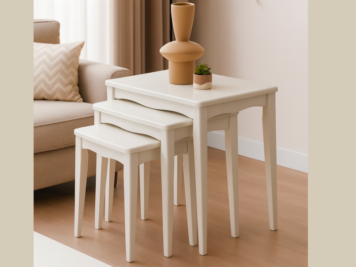 Melodi Beistelltisch Weiss