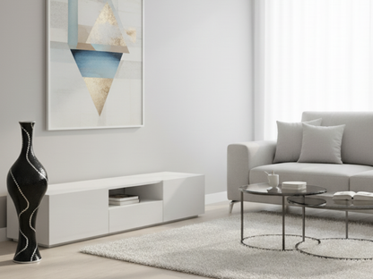 Steh Vase Groß Schwarz