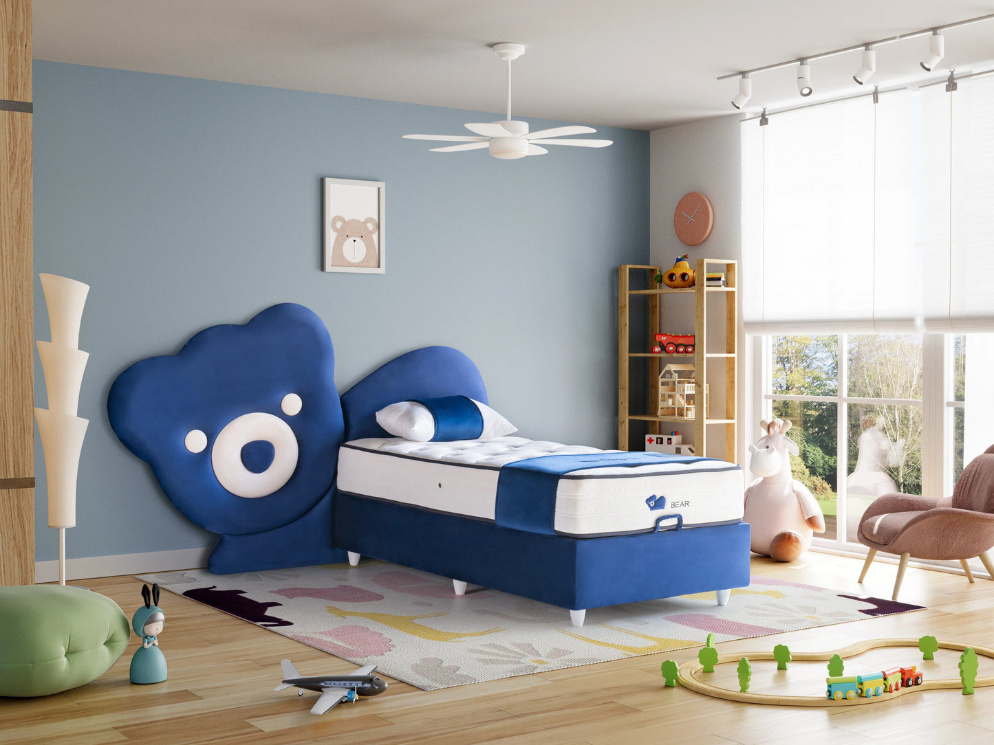 Kinderbett Bear – Kuscheliges Bären-Design & Orthopädische Matratze