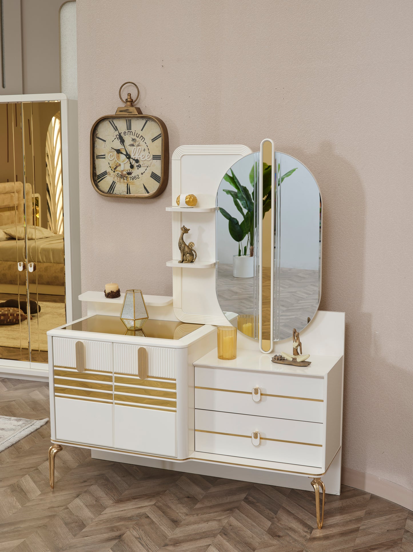 Berlin Schminkkommode + Spiegel