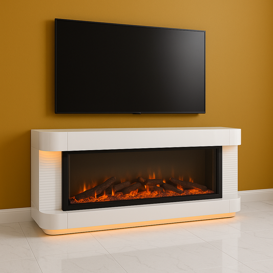 SALERNO, TV-Tisch-Kamin