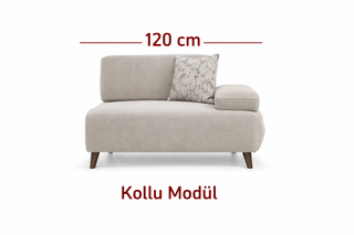 Aura Modul mit Armlehne Rechts- 120 cm