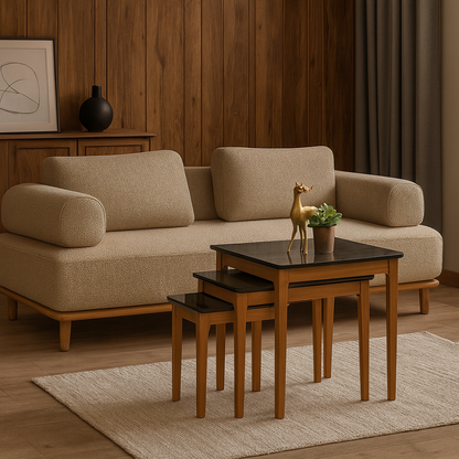 Kale Beistelltisch Irony-Walnuss