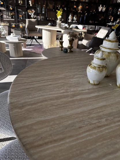 Flintstone Esstisch Rund