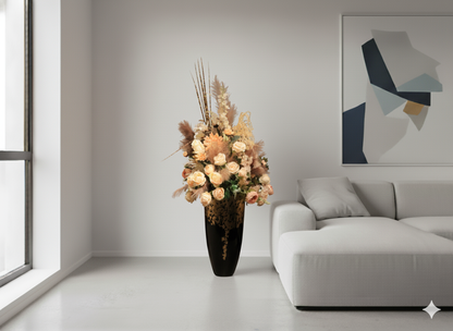 Bunte Blumen in Großer Vase