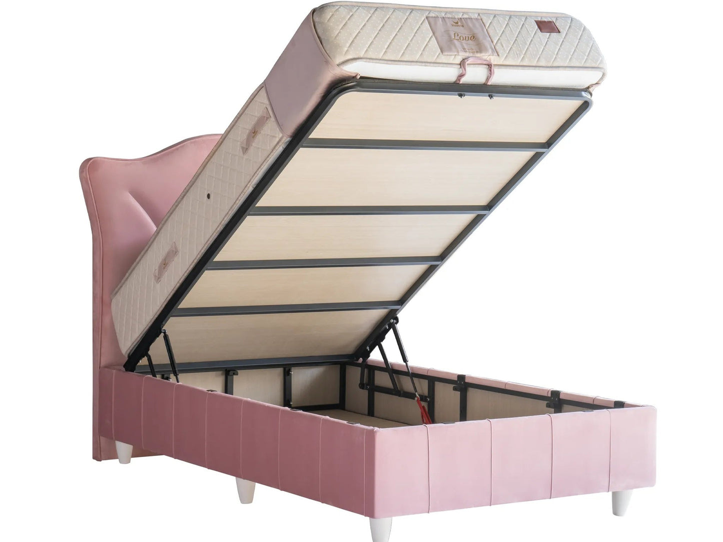 Kinderbett Love – Charmantes Stepp-Design & Orthopädische Matratze