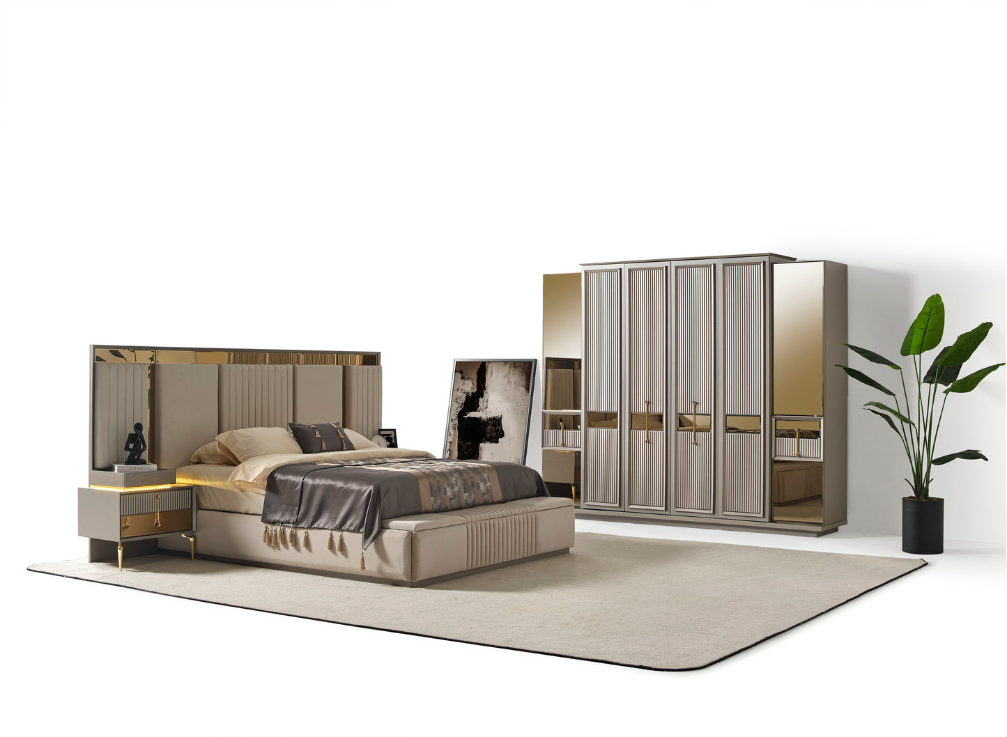 Lexus Schlafzimmer Set Grau