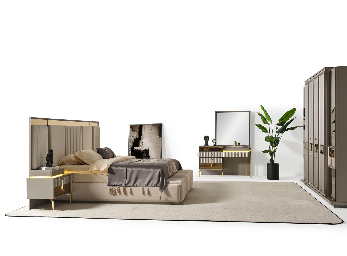 Lexus Schlafzimmer Set Grau