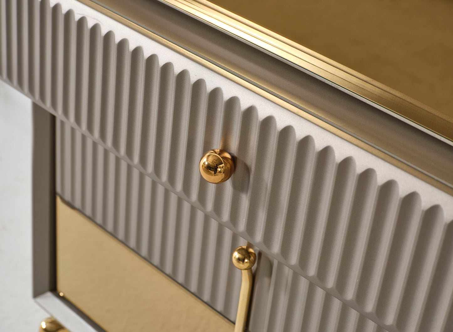 Lexus Grau Schminkkommode + Spiegel