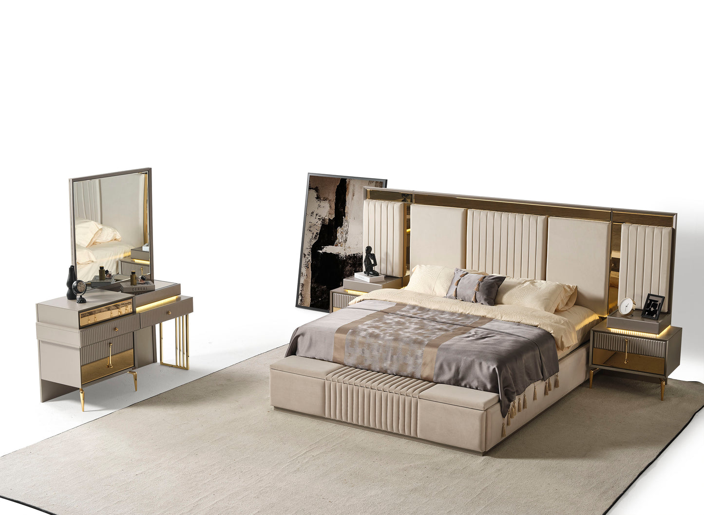 Lexus Schlafzimmer Set Grau