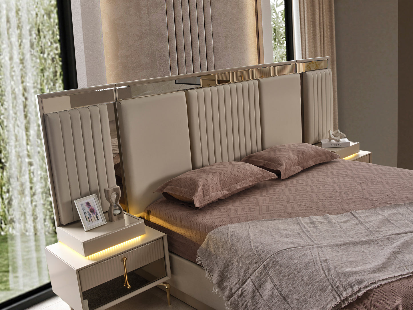 Lexus Schlafzimmer Set Creme