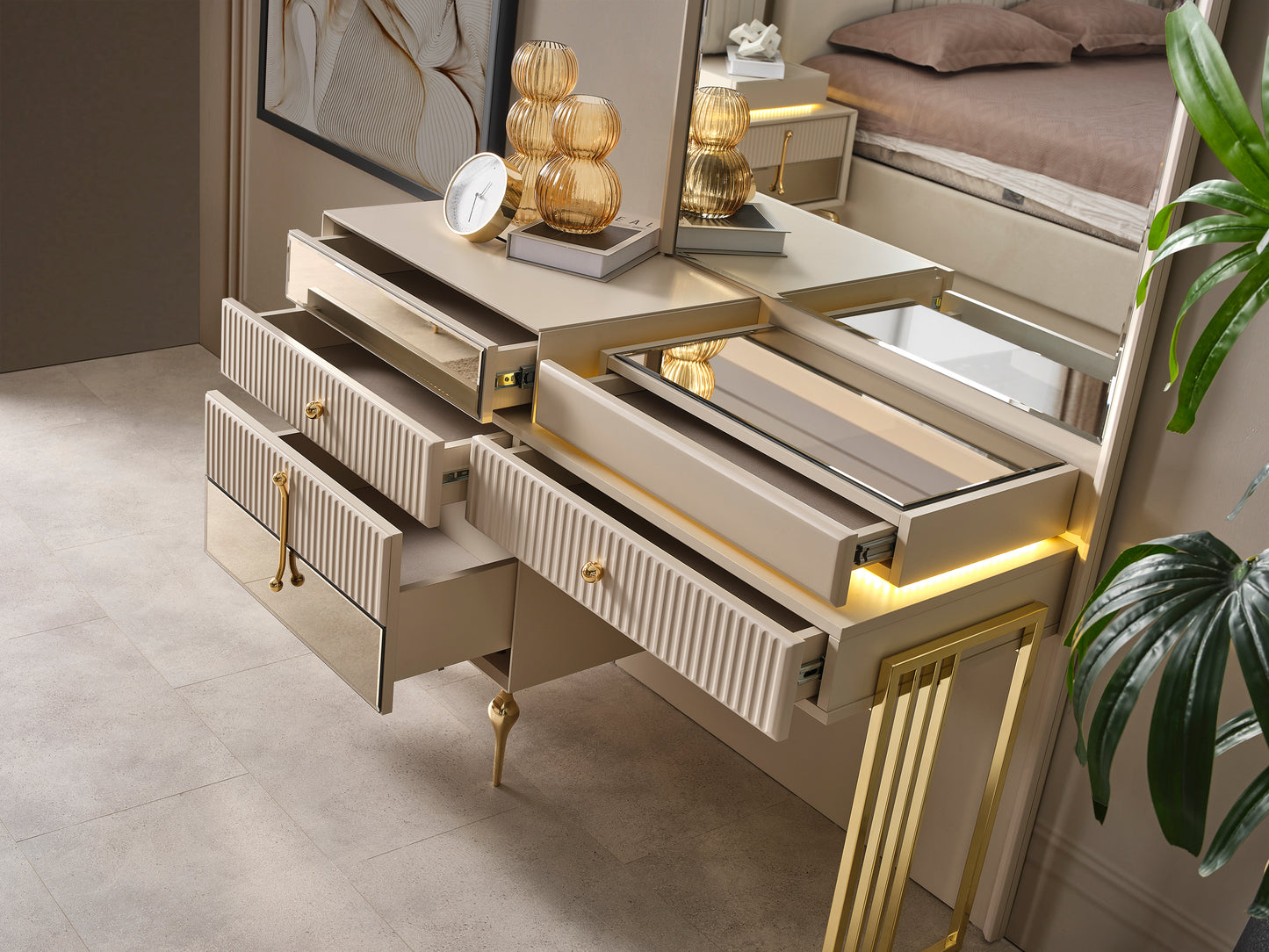 Lexus Schlafzimmer Set Creme