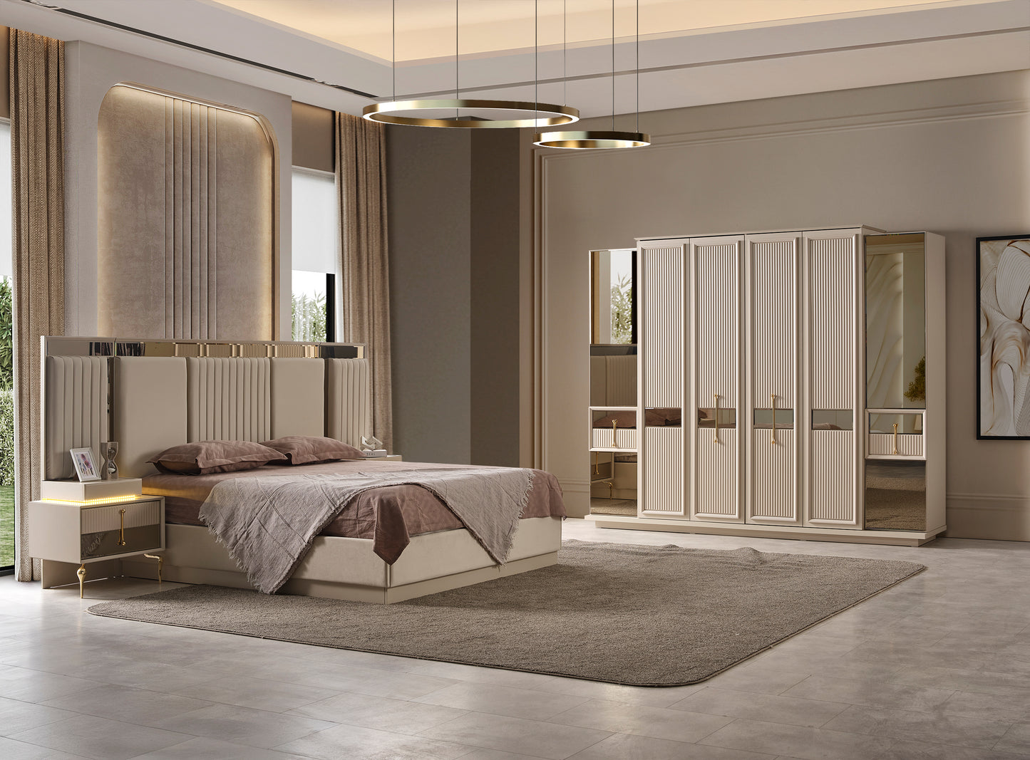 Lexus Schlafzimmer Set Creme