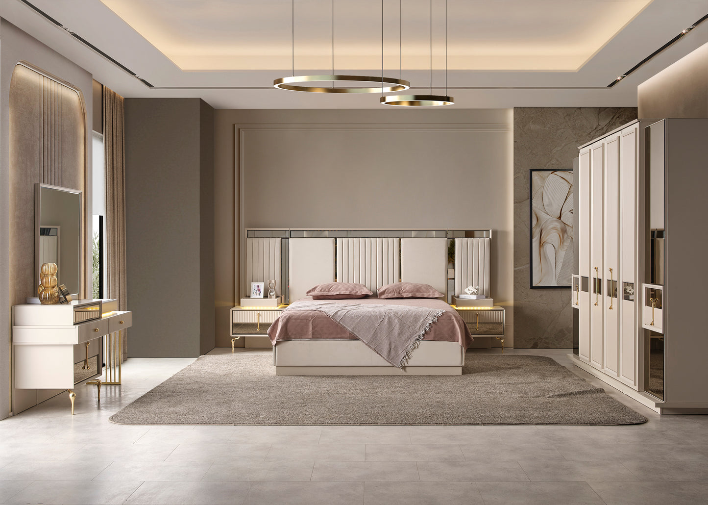 Lexus Schlafzimmer Set Creme