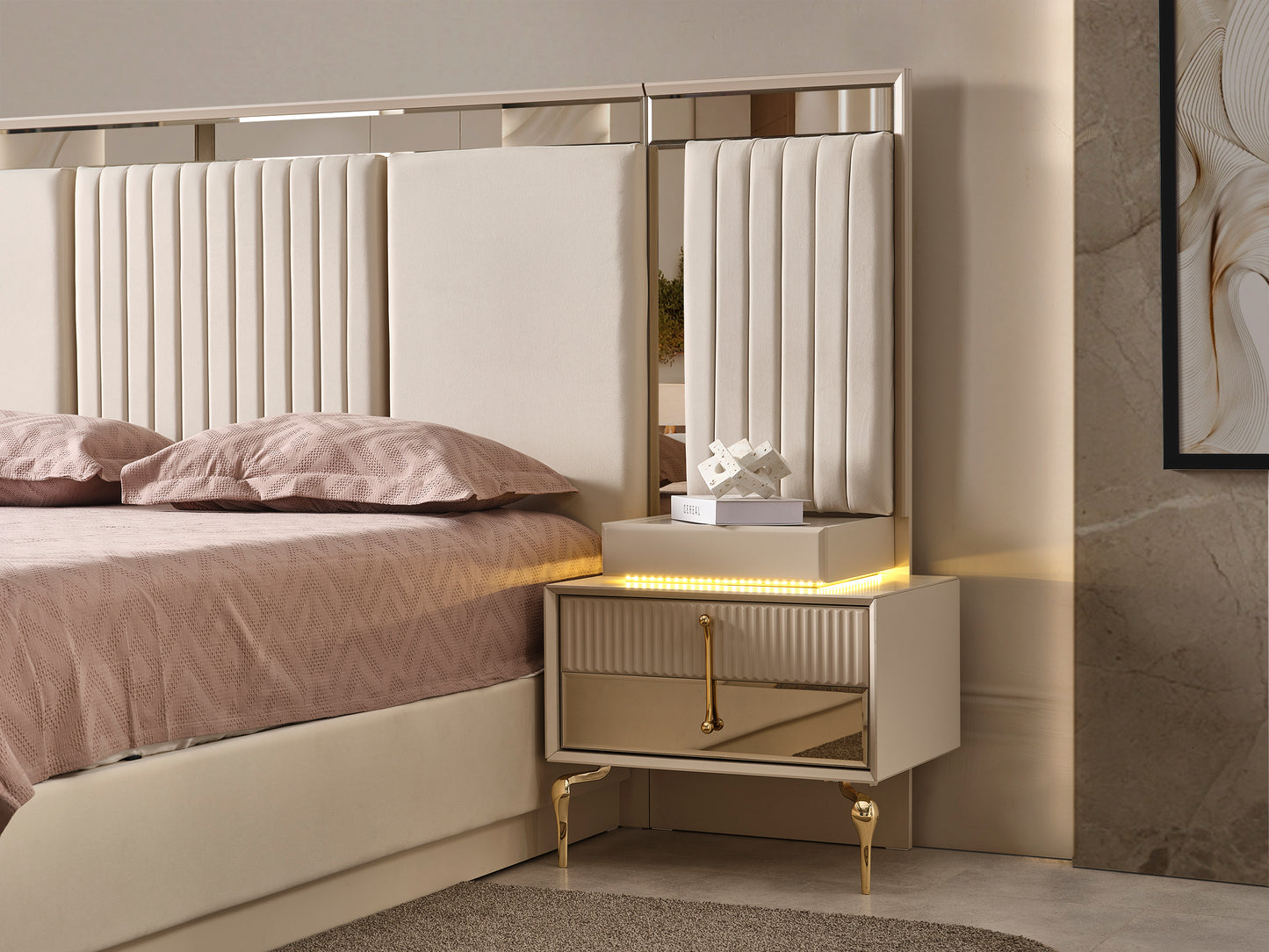 Lexus Schlafzimmer Set Creme