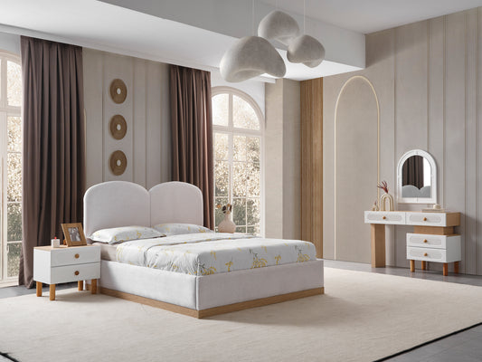 Nergis Bett mit Bettkasten 180x200 cm