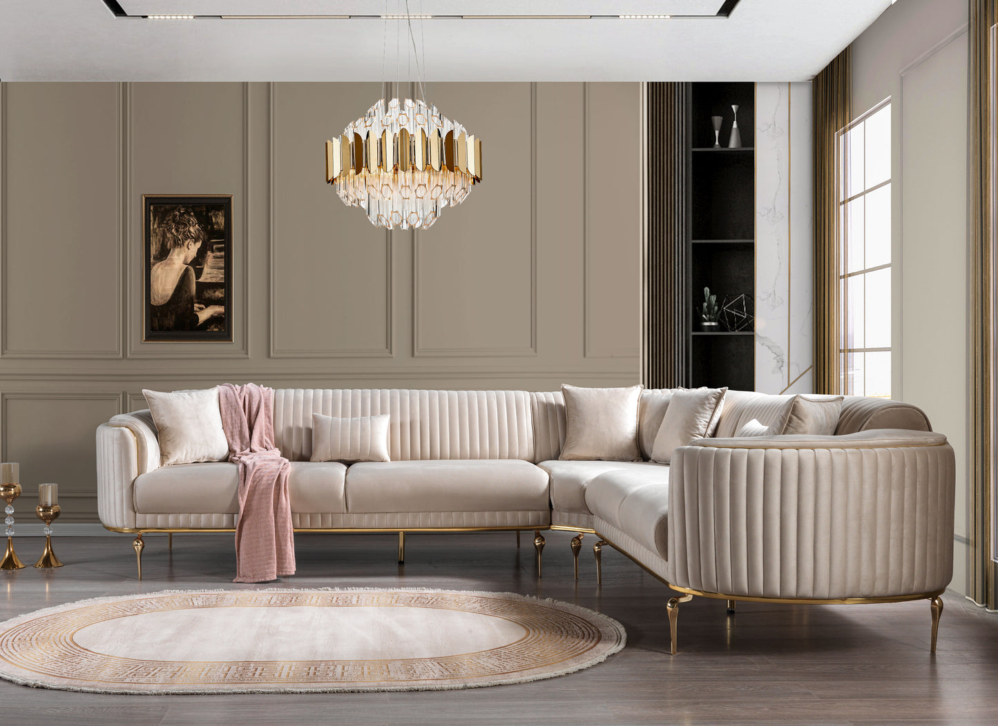 Prestij Eckcouchgarnitur