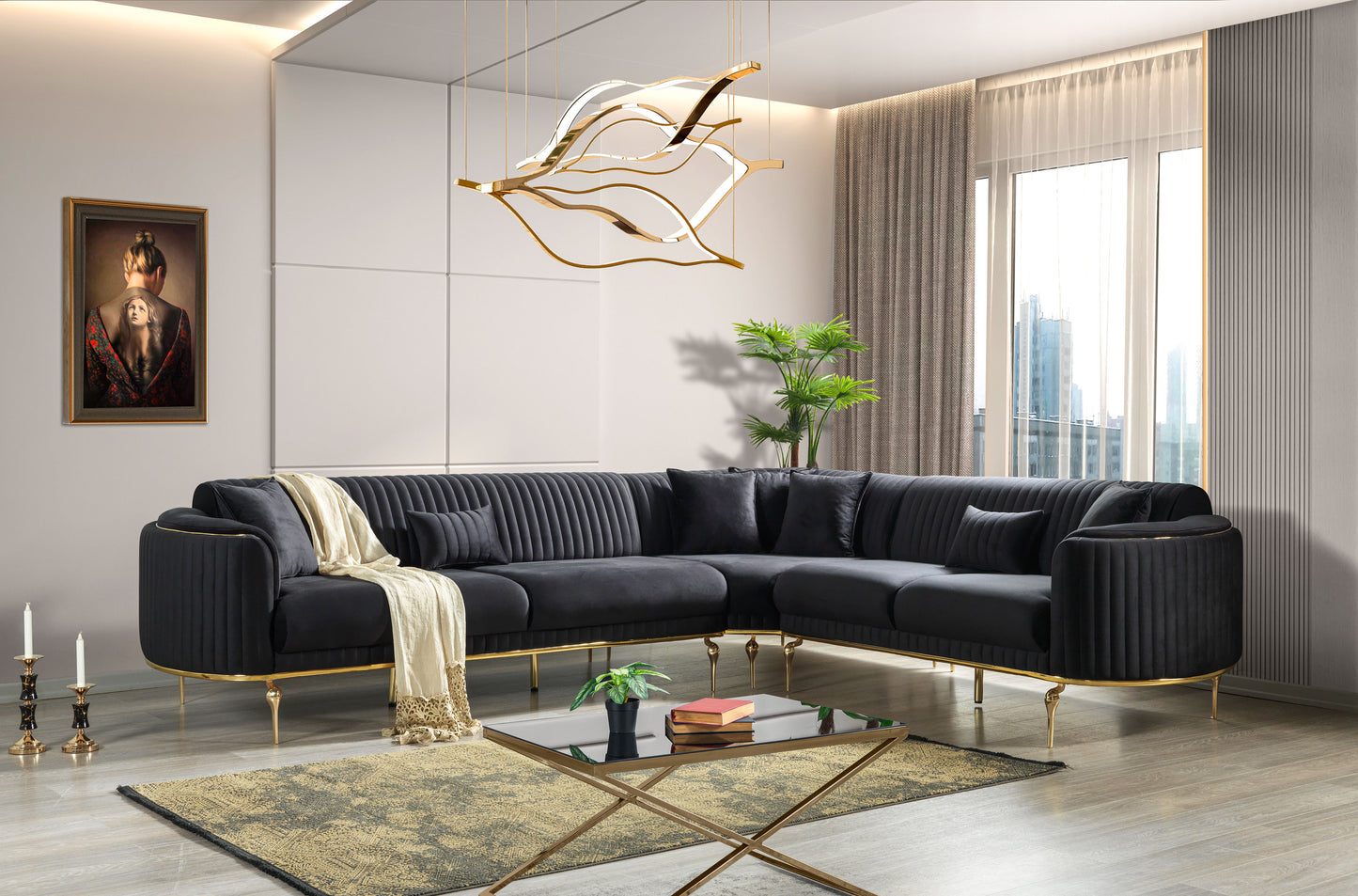 Prestij Eckcouchgarnitur