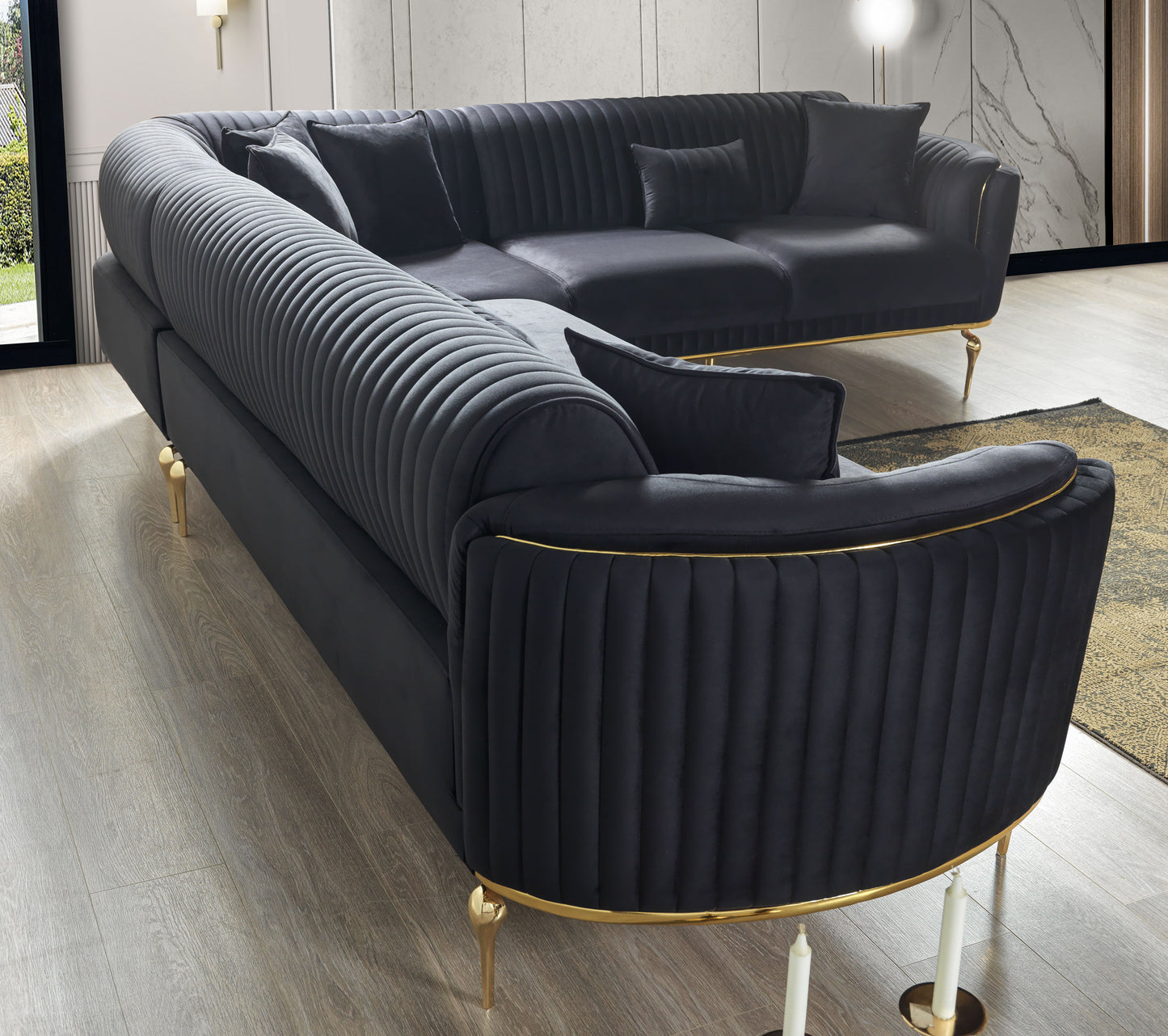 Prestij Eckcouchgarnitur