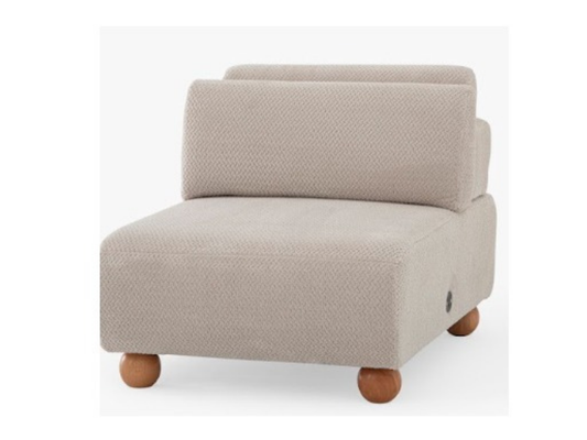 Solo Ecksofa (Armloses Einzelmodul)- 80 cm