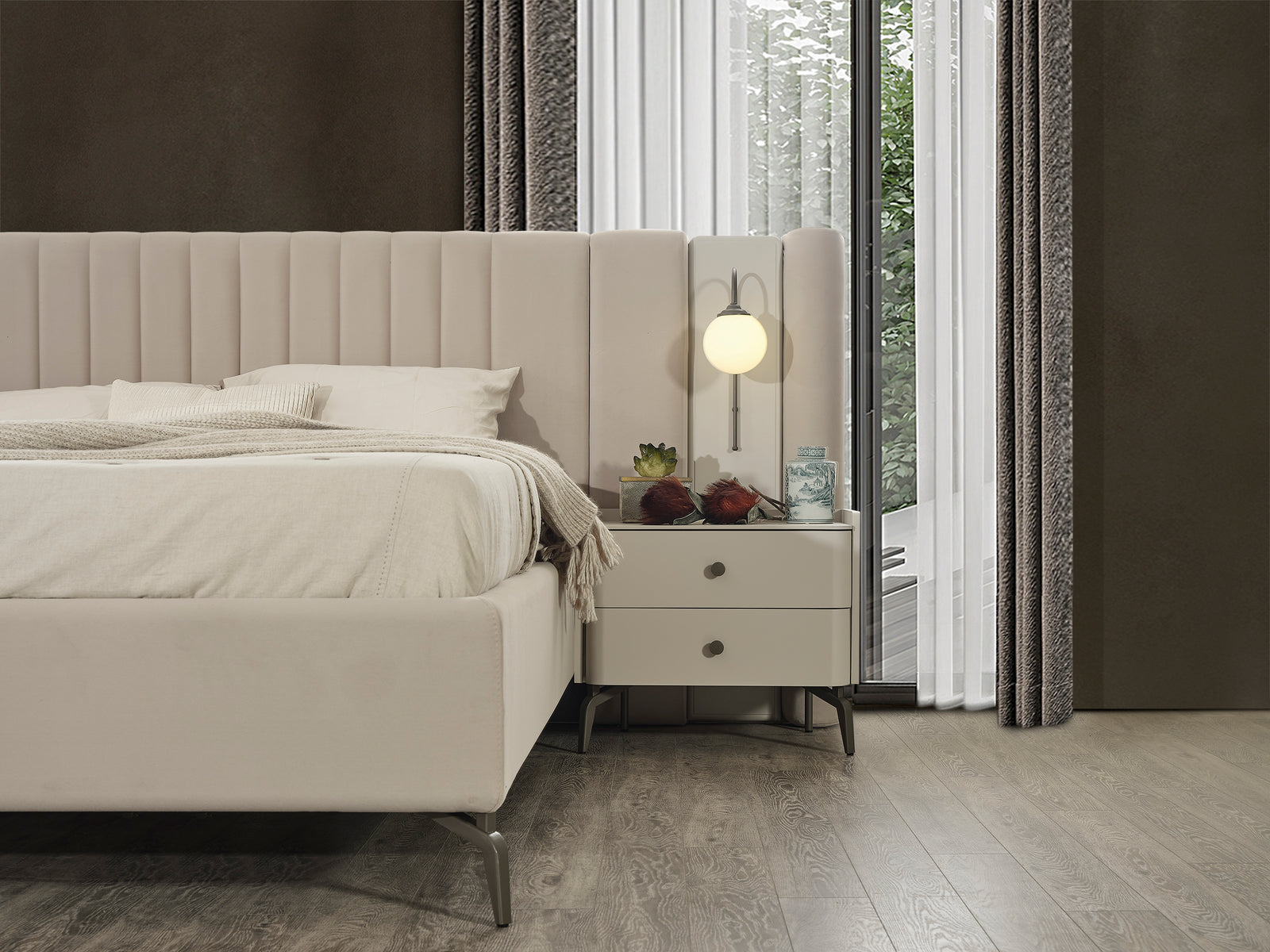 Truva Bett mit Bettkasten 180x200 cm