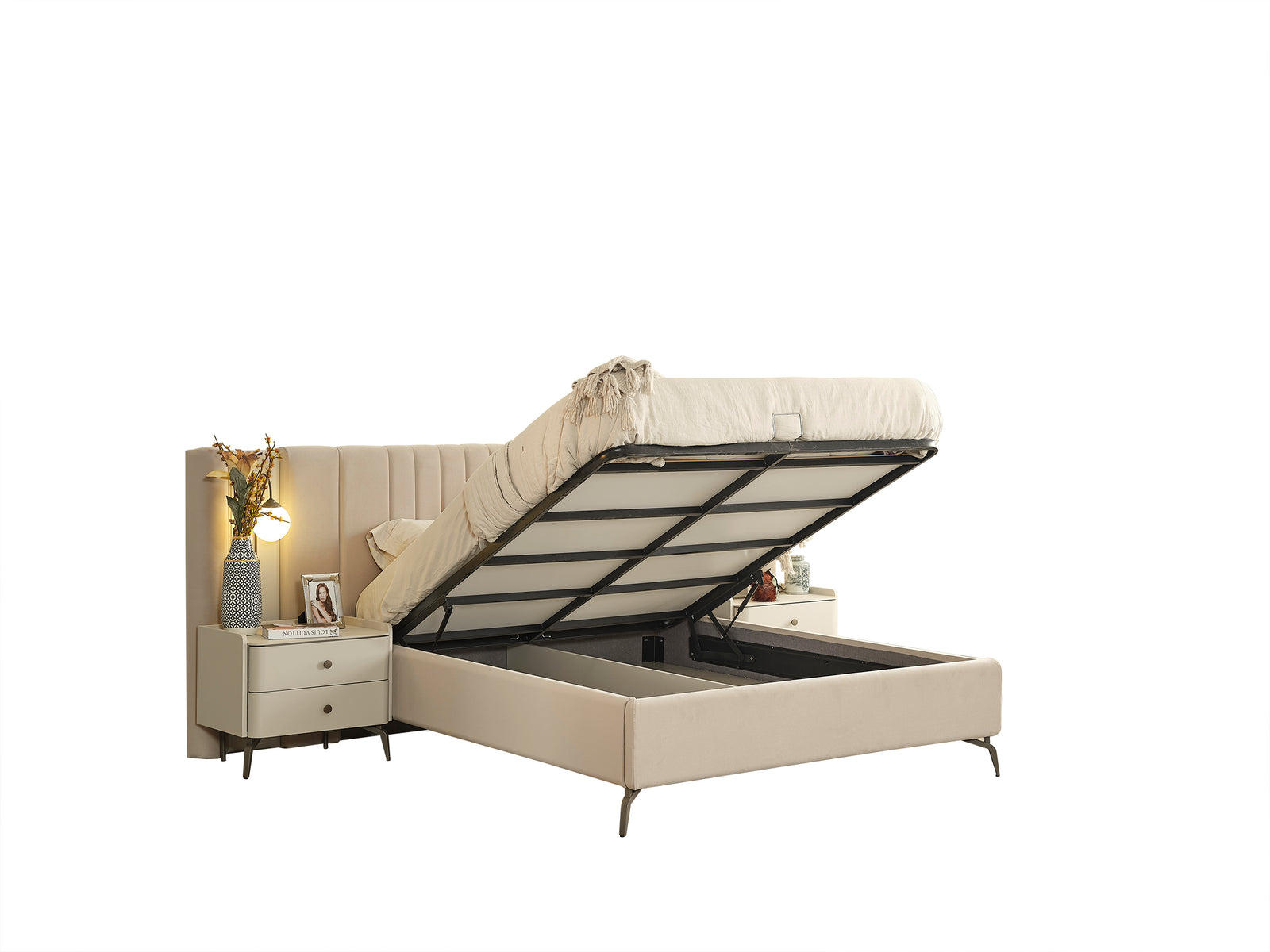 Truva Bett mit Bettkasten 160x200 cm