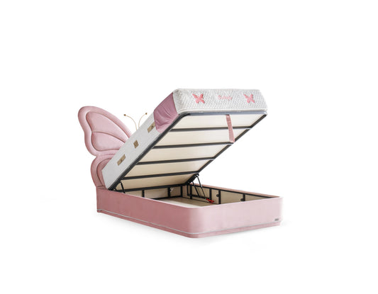 Kinderbett Butterfly – Zauberhaftes Schmetterlings-Design & Orthopädische Matratze