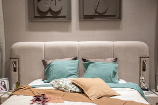 Latte Bett mit Bettkasten 180x200 cm