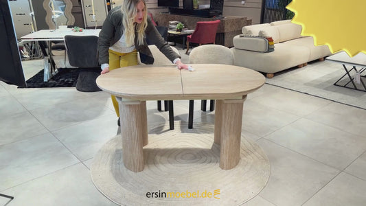 Vetrostone Esstisch Oval Ausziehbar