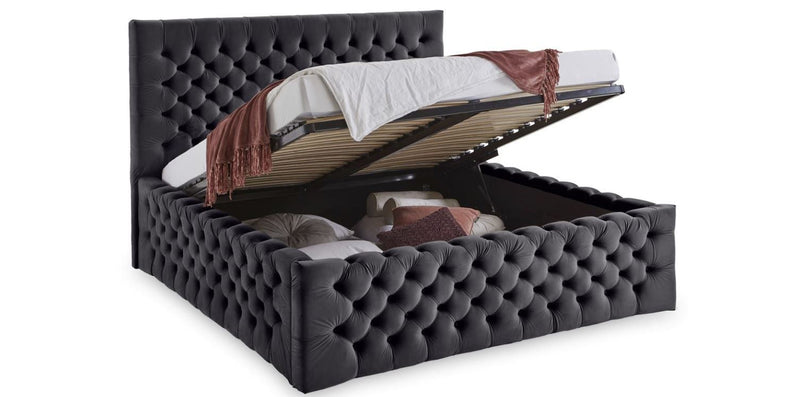 Chester Lüx II Bett mit Bettkasten ohne matratze