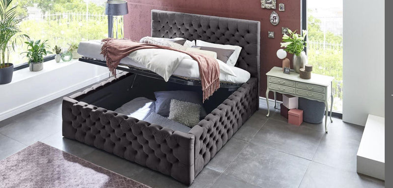 Chester Lüx II Bett mit Bettkasten ohne matratze