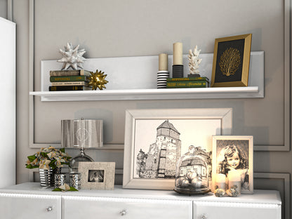 Glamour Wandregal Weiß HG